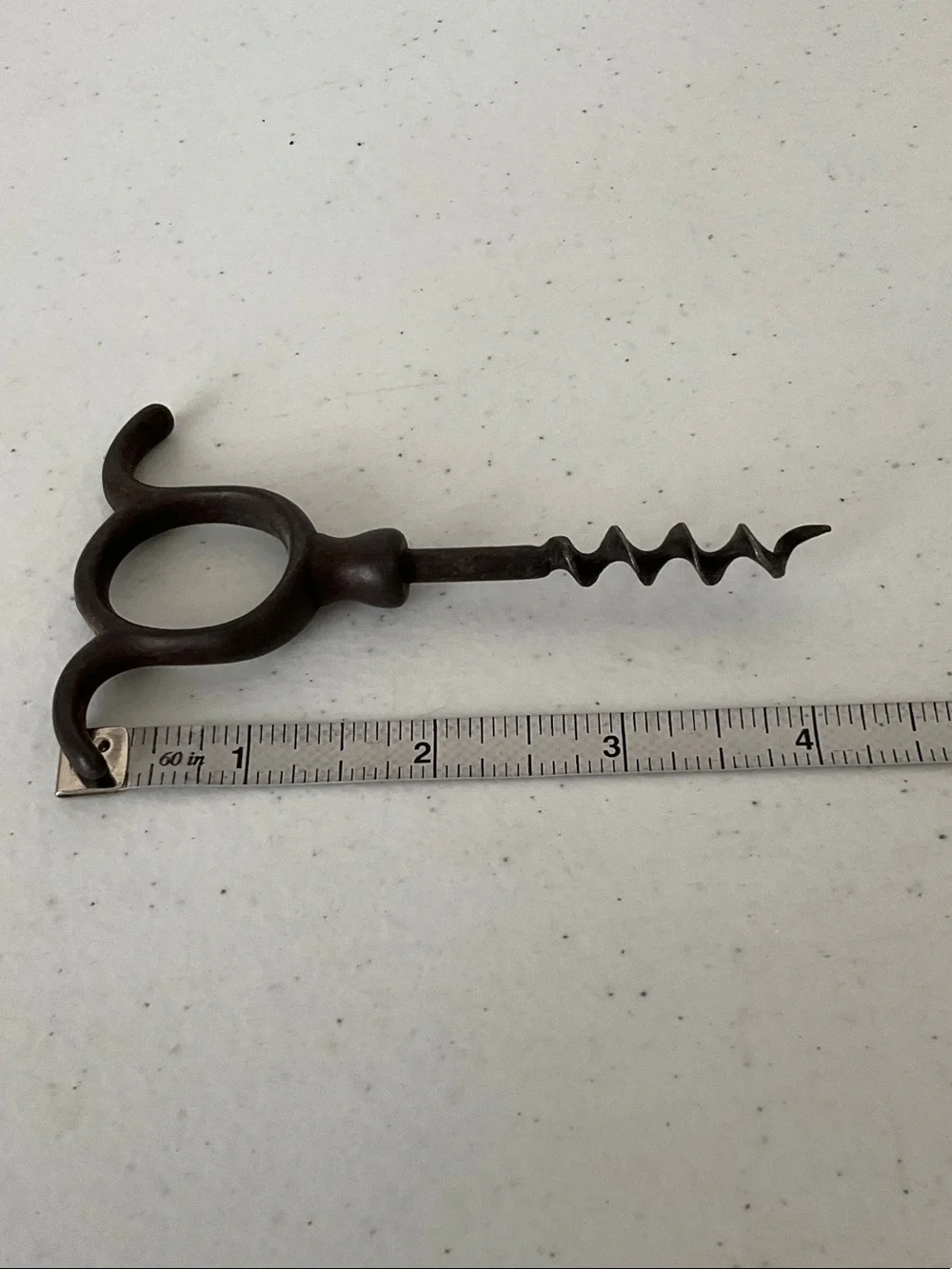 Antique Cast Iron Corkscrew 19th Century